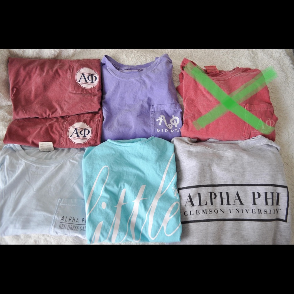 Alpha Phi tee and sweatshirt bundle!